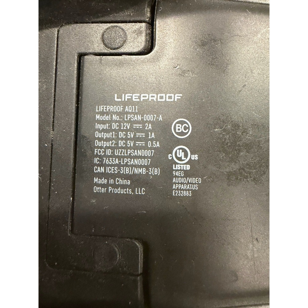 LifeProof Aquaphonics AQ11 portable Bluetooth Speaker No Charger Waterproof - Picture 7 of 7